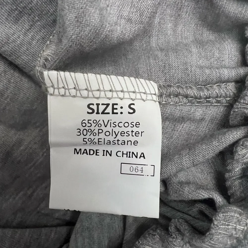 SMALL NWT Grey Wide-Leg Jumpsuit Jumper Elastic Waist and Sleeveless Tank - Picture 11 of 13